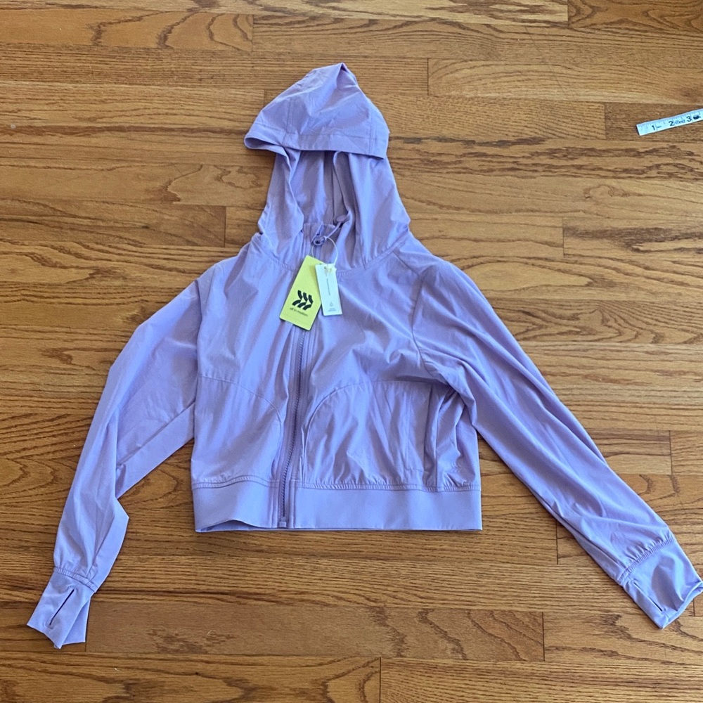 NWT Girls Cropped All In Motion Jacket Size 8